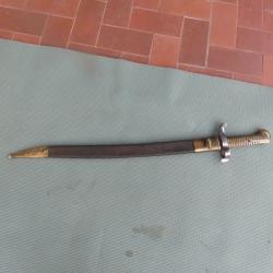 Sabre ba&iuml;onnette ITALIE des chasseurs napolitains puis bersaglier pi&eacute;montais vers 1850