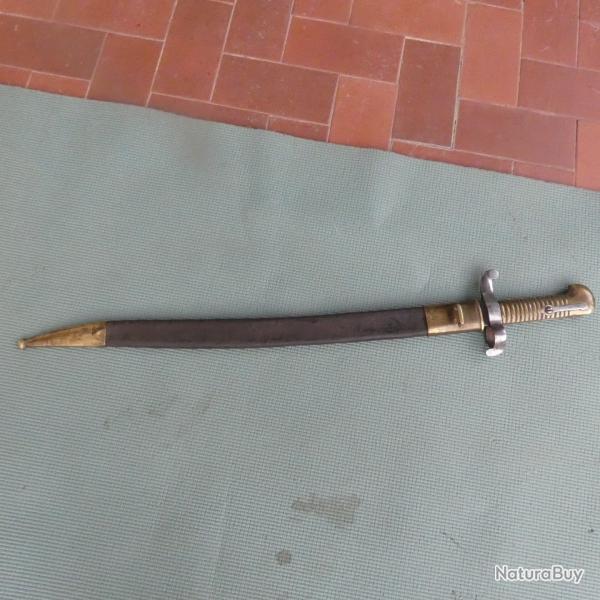 Sabre ba�onnette ITALIE des chasseurs napolitains puis bersaglier pi�montais vers 1850