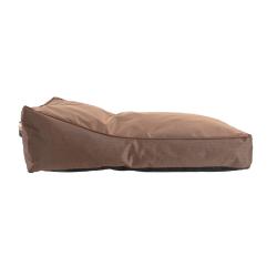 Coussin imperm&eacute;able marron en polyester 600D - 90x70cm