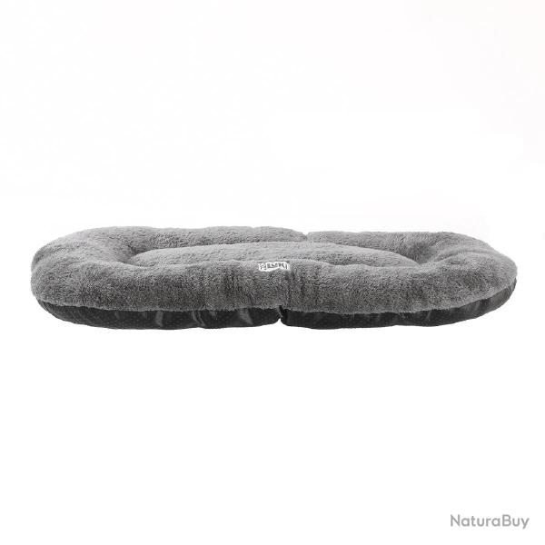 Coussin ovale gris antid�rapant pour chien - 60x40x6cm