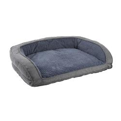 Coussin soft antid&eacute;rapant pour chien - 90x63x19cm Bleu