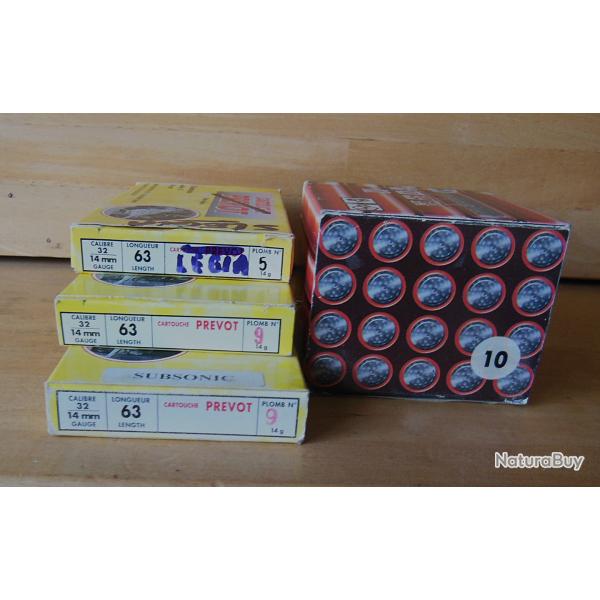 lot de 4 boites cartouches cal 14mm