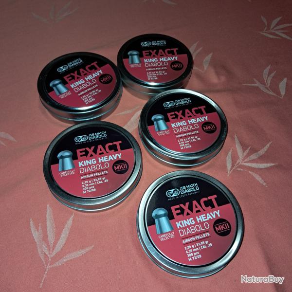 Plombs jsb king heavy calibre 25 (33.95Gr)95