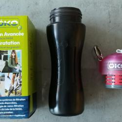GOURDE FILTRANTE - BLACK TACTICAL - &Ouml;KO - 650 ml - NEUVE + JOINT D'&Eacute;TANCH&Eacute;IT&Eacute;
