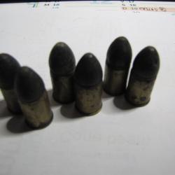 Lot de 6 cartouches pour r&eacute;volver 1873 d'origne