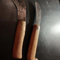 Couteaux travail de la vigne