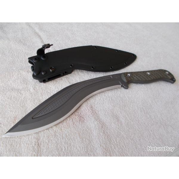 KUKRI RMJ TACTICAL USA /ACIER 80CRV2/BUSHCRAFT/HACHE/CHASSE/TACTIQUE/DEFENSE