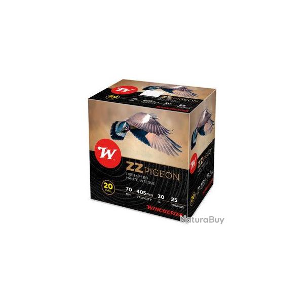 Cartouches Winchester ZZ Pigeon G2 - Cal. 20/70 - 7.5