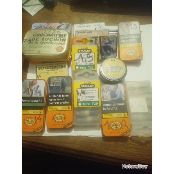 113 munitions .44 1,2g � 2g pour revolvers � poudre noire + 250 amorces