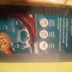100 balles rondes .440 plomb pour revolver pn