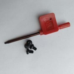 Jeux de 4 visses pour plaquette colt 1911 (noire)