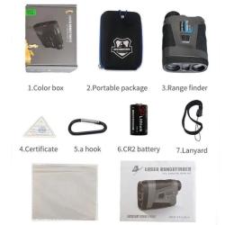 T&eacute;l&eacute;m&egrave;tre Laser 1000M 6x Noir +Sacoche *Ench&egrave;re* pour Chasse Outdoor Golf Artbull