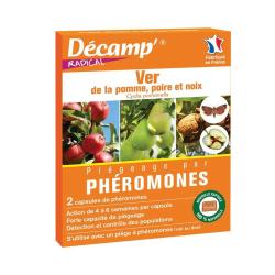 Pi&egrave;ge &agrave; Ph&eacute;romones contre le Ver de la Pomme, Poire et Noix - 2 Capsules D&eacute;camp
