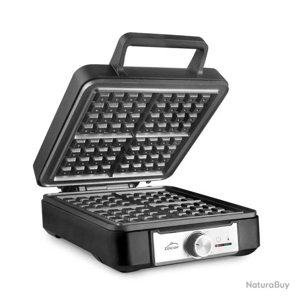 Gaufrier LACOR Gante - 1400W - Gaufres 20x20 cm - Rev�tement anti-adh�sif