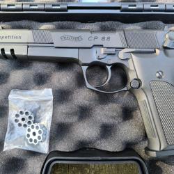 Pack Pistolet Walther cp 88 comp&eacute;tition 4.5mm +lampe laser 500lumens