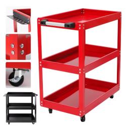 Chariot &agrave; outils roulant robuste 74 X 66 X 35,5 cm capacit&eacute; de 100 kg 3 niveaux - Rogue