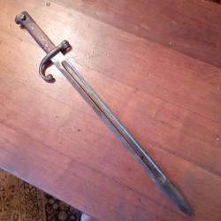 Ba&iuml;onnette Remington fran&ccedil;aise Mle1914.Fusil rolling block en 8mm Lebel