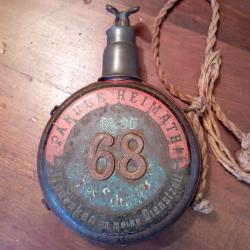 Gourde de r&eacute;serviste Allemande du 68 &eacute;me reg d'infanterie de Coblenz