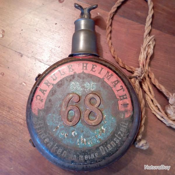 Gourde de r�serviste Allemande du 68 �me reg d'infanterie de Coblenz