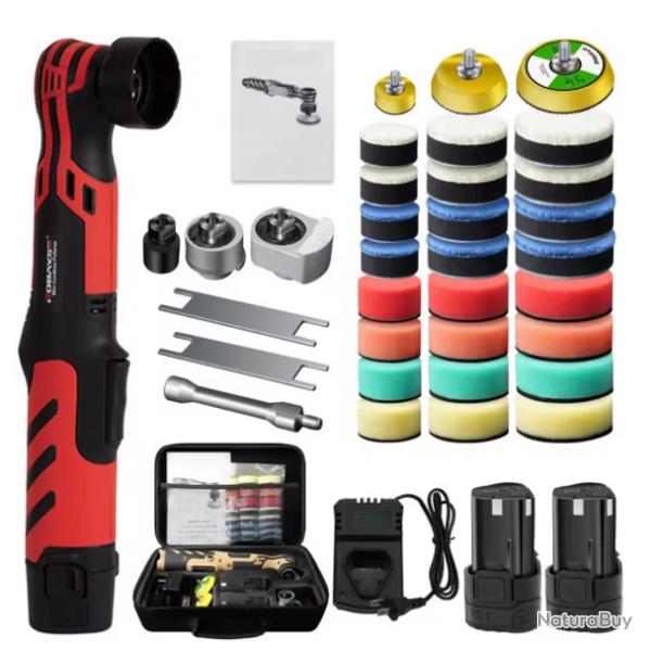 Mini polisseuse de voiture, Machine � polir de voiture, Kit de tampons de 1/1, 5/3 pouce - Rogue