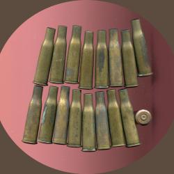 8 x 56 R Kropatschek - Lot de 17 &eacute;tuis Militaires Portugais tir&eacute;s - 1� sans prix de r&eacute;serve