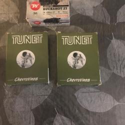 LIVRAISON OFFERTE 3 bo&icirc;tes de 10 cartouches cal12/70   , chevrotine, tunet, winchester,  9g et 27g