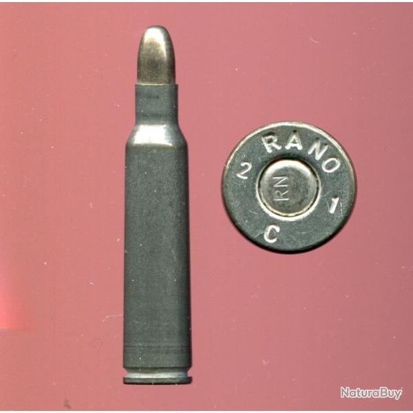 6.5 x 55 KRAG Mle 1894 (Mauser) - marquage : RANO 2 C 1 - �tui �tam� - courte balle nickel arrondie