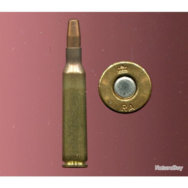 6.5 x 55 KRAG Mle 1894 (Mauser) - marquage : couronne RA - courte balle cuivre tronconique