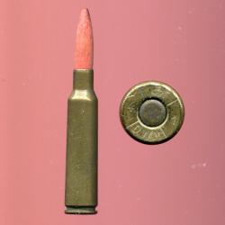 6.5 x 55 KRAG Mle 1894 (Mauser) - balle bois rouge - contrat allemand de 1941 : couronne/DWM/4/1/