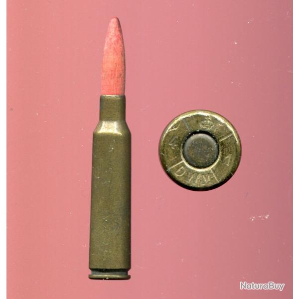 6.5 x 55 KRAG Mle 1894 (Mauser) - balle bois rouge - contrat allemand de 1941 : couronne/DWM/4/1/