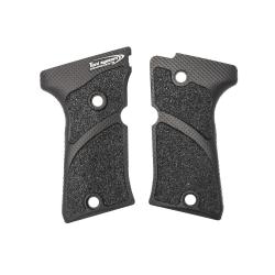 Poign&eacute;es X3D slim pour Beretta 92FS Compact - TONI SYSTEM - Noir