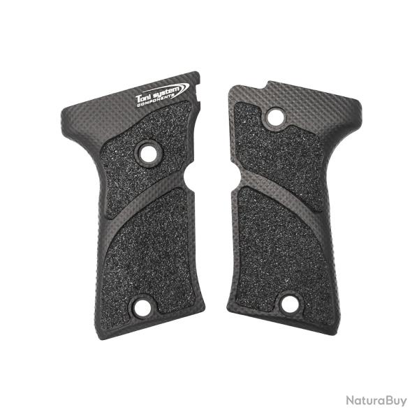Poign�es X3D slim pour Beretta 92FS Compact - TONI SYSTEM - Noir