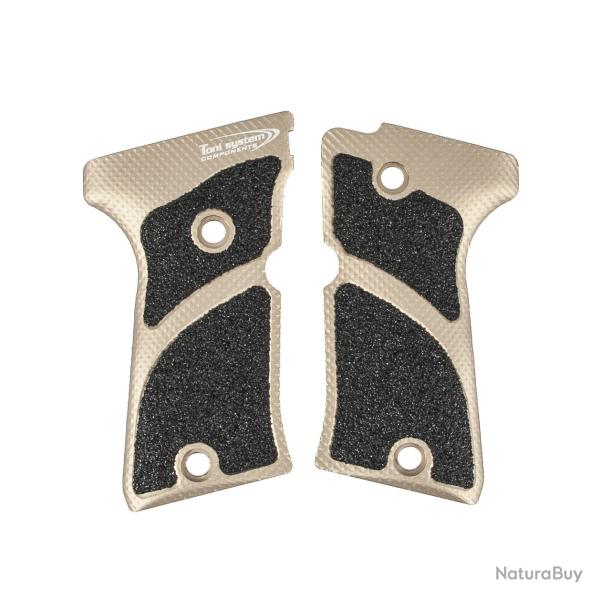 Poign�es X3D slim pour Beretta 92FS Compact - TONI SYSTEM - Sable