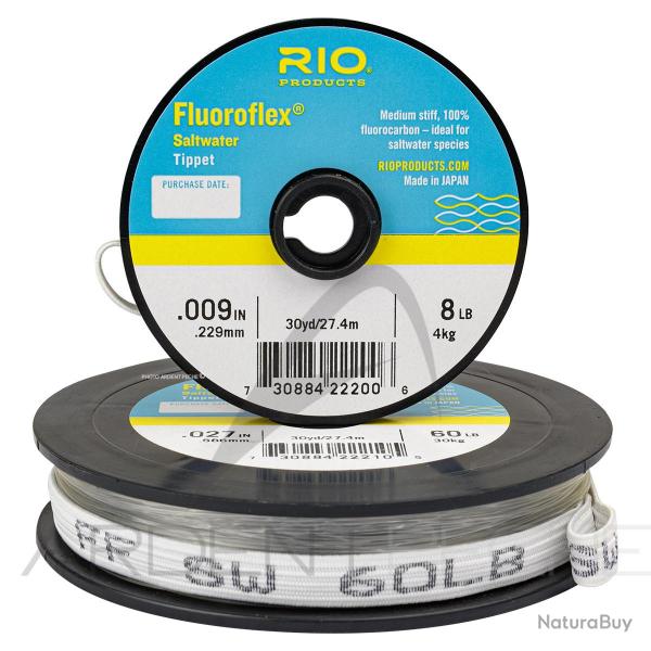 Fils fluorocarbone RIO Fluoroflex Saltwater (27m) 20LB