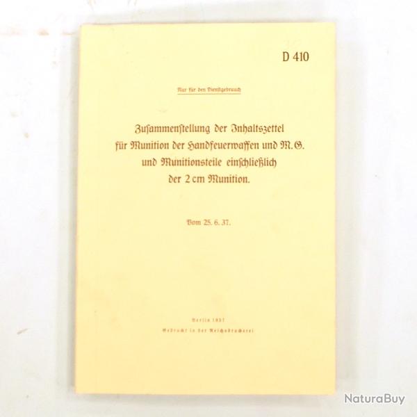 RECUEIL D'ETIQUETTES POUR MUNITION ALLEMANDE - 1937