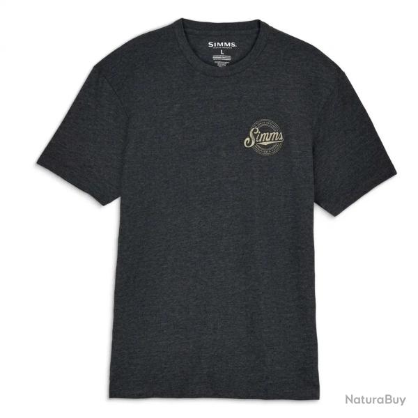 Tee Shirt SIMMS Circle Lockup T Shirt Charcoal H