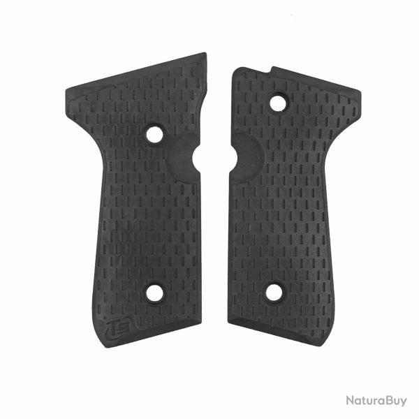 Poign�es track en polym�re pour Beretta 98FS - TONI SYSTEM - Noir