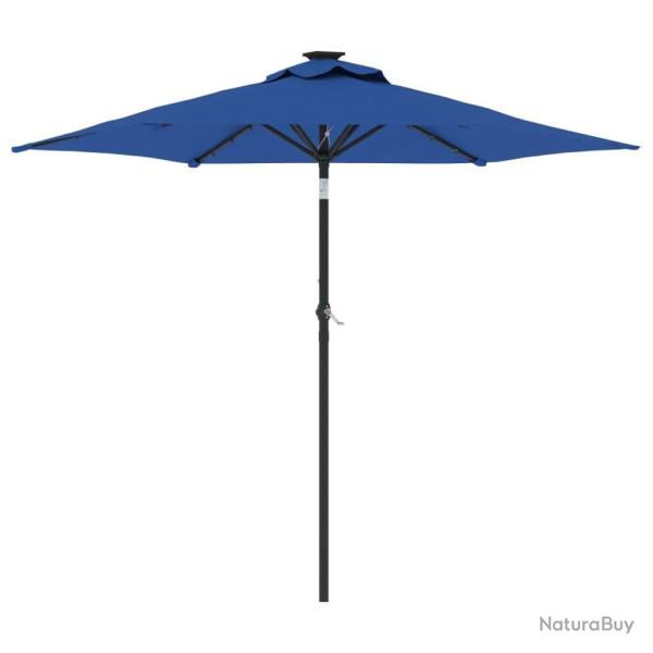 Parasol de jardin inclinable avec manivelle 225 x 225 x 212 cm protection contre UV design moderne