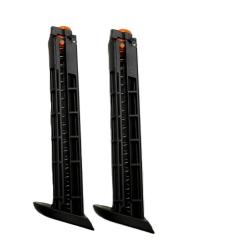 X 2 Chargeur 7/8 coups Pistolet de D&eacute;fense CO2 Beeman BP50 - Calibre .50