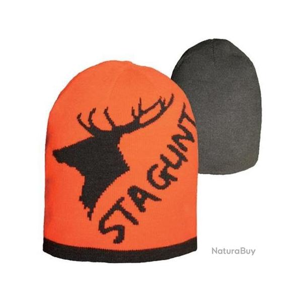 Bonnet Tonio Beanie r�versible orange/gris Stagunt
