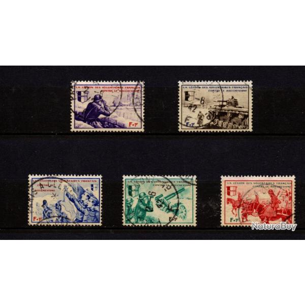 WW2 - Lot de timbres de la L�gion des Volontaires Fran�ais (LVF) -