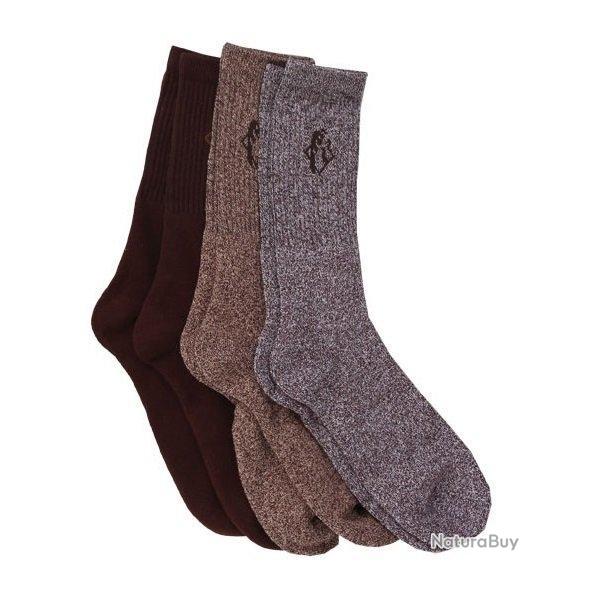 Pack 3 paires de chaussettes mi-mollet SOMLYS-40