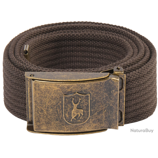 Ceinture en toile marron fonc� 130 cm DEERHUNTER