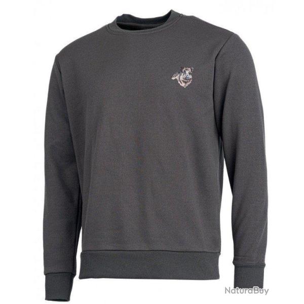 Sweat enfant polaire sanglier marron TREELAND