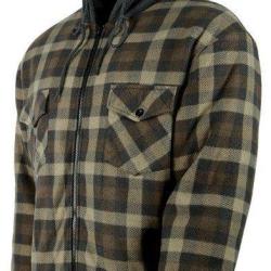 Chemise polaire enfant carreaux avec capuche TREELAND