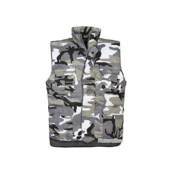 Gilet camouflage doubl� Rangers enfant gris PERCUSSION