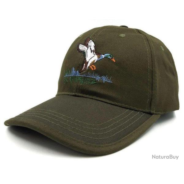 Casquette broderie Canard kaki PERCUSSION