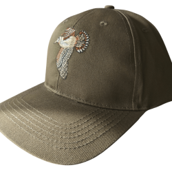 Casquette broderie B&eacute;casse kaki PERCUSSION