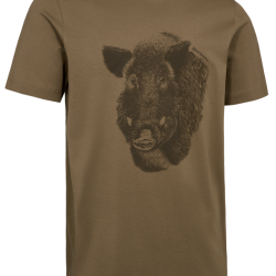 Tee shirt sanglier manches courtes marron DEERHUNTER
