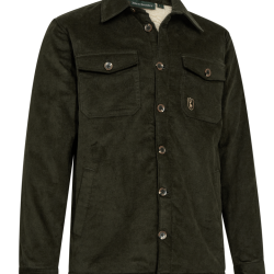 Veste en velours c&ocirc;tel&eacute; doubl&eacute;e sherpa kaki DEERHUNTER